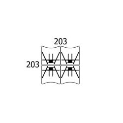 CONSET GRUPPEBORD ST - 4 STK CENTERBUE PR ST