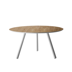 BONO TYKKE BORDBEN MED HJUL, MASSIV EG 56 MM, SORT ELLER ANDEN FARVE