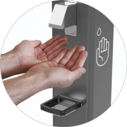 SANISTATION STANDER TIL H�NDDESINFEKTION - 1 Liter