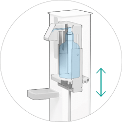 SANISTATION STANDER TIL H�NDDESINFEKTION - 1 Liter