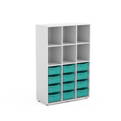 SKOLESKAB ALICE MED OPBEVARINGSKASSER