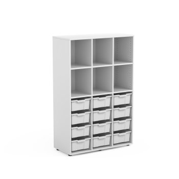 SKOLESKAB ALICE MED OPBEVARINGSKASSER