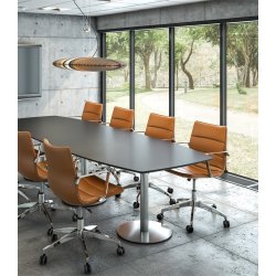 CUBE DESIGN KONFERENCE BORD H720mm -  OVAL ELLER RUND ENDE - SJLE/T-BEN