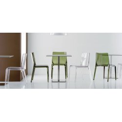 INOX SQUARE STEL H:73/FOD:40X40 - Max. bordplade : 1000 mm / B+D: 900 mm