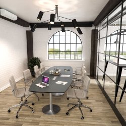 KONFERENCE BORD DYBDE  80 - 90 og 1100mm -  REKTANGULR - SJLEFOD/T-BEN