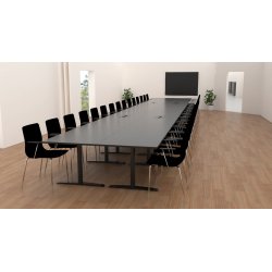 KONFERENCE BORD DYBDE  80 - 90 og 1100mm -  REKTANGULR - SJLEFOD/T-BEN