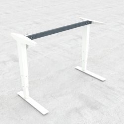 CONSET 501-37 HVE SNKE STEL MED JUSTERBAR BREDDE / SORT - HVID - SLV MED ELLER UDEN HJUL