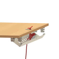 Universal cable tray conset hvid juster bar bredde nu kr. 75.- pr.stk. 