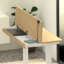 SPLIT DESK HVE SNKE BORD - MED INDBYGGET OPBEVARING