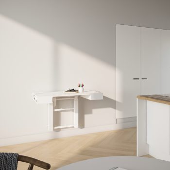 WALL SKJULT HVE SNKE BORD - MED INDBYGGET OPBEVARING