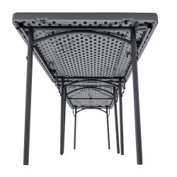 XL BORD - AFLANGT KANTINE BORD / KLAPBORD - Fra 122 - 183 cm