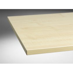 REKTANGULR BORDPLADE - EG / BIRK / BG / HVID / GR / SORT / URBAN EG - Fra 120 - 180 cm!