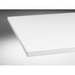 REKTANGULR BORDPLADE - EG / BIRK / BG / HVID / GR / SORT / URBAN EG - Fra 120 - 180 cm!