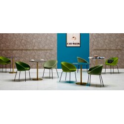 INOX STEL MED MARMOR BORDPLADE - Bordplade strrelse :60 - :70 cm / 60x60 cm