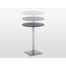 HALIFAX STEL H:46-74/H:75-105 - Max. bordplade : 70 / 70x70 cm