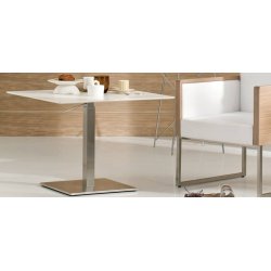 INOX ADJUSTABLE H:51-72,5 - Max. bordplade : 80 / 70x70 cm