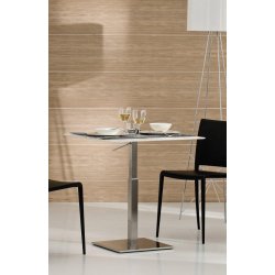 INOX ADJUSTABLE H:51-72,5 - Max. bordplade : 80 / 70x70 cm