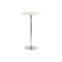 INOX ROUND STEL H:110/FOD :45 - Max. bordplade : 700 mm / B+D: 600x600 mm