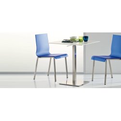 INOX ADJUSTABLE H:73-115,5 - Max. bordplade : 70 / 70x70 cm