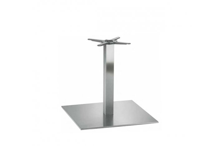 INOX XXXL STEL H:73/FOD:74X74 - Max. bordplade : 180 / 140x140c cm