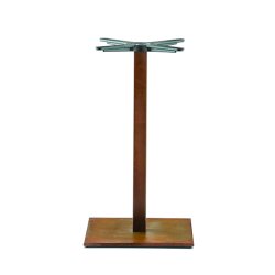 INOX SQUARE STEL H:73/FOD:40X40 - Max. bordplade : 1000 mm / B+D: 900 mm