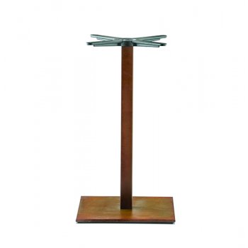 INOX SQUARE STEL H:73/FOD:40X40 - Max. bordplade : 1000 mm / B+D: 900 mm