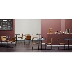 INOX STEL MED MARMOR BORDPLADE - Bordplade strrelse :60 - :70 cm / 60x60 cm