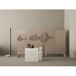 MOOD FABRIC MOBILE - GLASTAVLE MED LYDABSORBERENDE STOFBAGSIDE