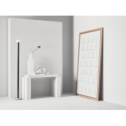 OFFSET WHITEBOARDTAVLE MED RAMME I EG