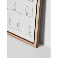 OFFSET WHITEBOARDTAVLE MED RAMME I EG