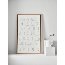 OFFSET WHITEBOARDTAVLE MED RAMME I EG