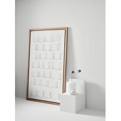 OFFSET WHITEBOARDTAVLE MED RAMME I EG