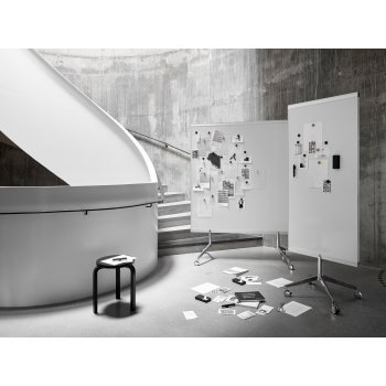 M3 MOBILE - DOBBELTSIDET WHITEBOARD P POLERET STATIV