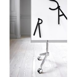 M3 MOBILE - DOBBELTSIDET WHITEBOARD P POLERET STATIV