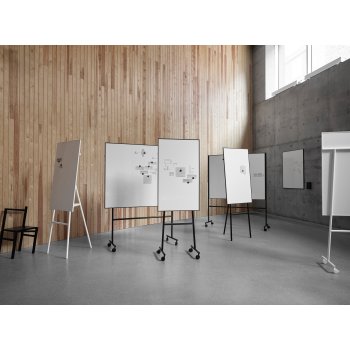 ONE - WHITEBOARDTAVLE MED SORT ELLER HVIDT STATIV