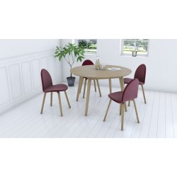 MADRID MDE- OG KONFERENCEBORDE - Bordplade strrelse :120 cm - L: 150-200 cm