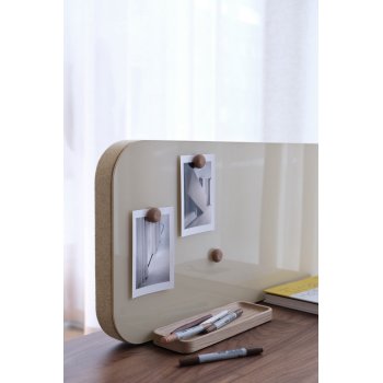 MOOD FABRIC TABLE - FRITSTENDE BORDSKRM MED GLASTAVLE