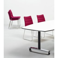 CUBE DESIGN KONFERENCE BORD H720mm -  OVAL ELLER RUND ENDE - SJLE/T-BEN