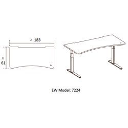 FIELL� - H�VE S�NKEBORD - Borde med paneler og afsk�rmning