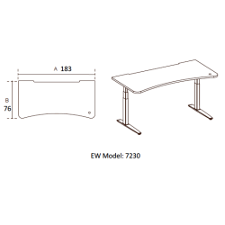 FIELL� - H�VE S�NKEBORD - Borde med paneler og afsk�rmning