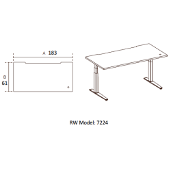 FIELL� - H�VE S�NKEBORD - Borde med paneler og afsk�rmning
