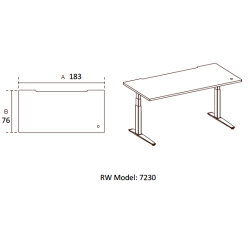FIELL� - H�VE S�NKEBORD - Borde med paneler og afsk�rmning