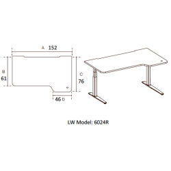 FIELL� - H�VE S�NKEBORD - Borde med paneler og afsk�rmning