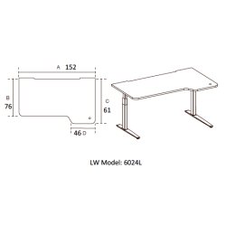 FIELL� - H�VE S�NKEBORD - Borde med paneler og afsk�rmning