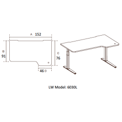 FIELL� - H�VE S�NKEBORD - Borde med paneler og afsk�rmning