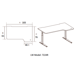 FIELL� - H�VE S�NKEBORD - Borde med paneler og afsk�rmning