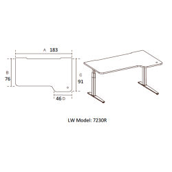 FIELL� - H�VE S�NKEBORD - Borde med paneler og afsk�rmning