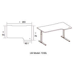 FIELL� - H�VE S�NKEBORD - Borde med paneler og afsk�rmning