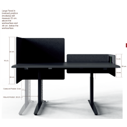 FIELL� - H�VE S�NKEBORD - Borde med paneler og afsk�rmning