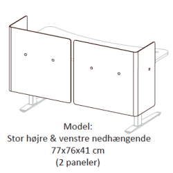 FIELL� - H�VE S�NKEBORD - Borde med paneler og afsk�rmning